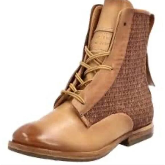 FREE PEOPLE x A.S.98 Prospect Park Lace Up Prairie Boots Leather Sz 41 NEW $330 - Picture 4 of 5